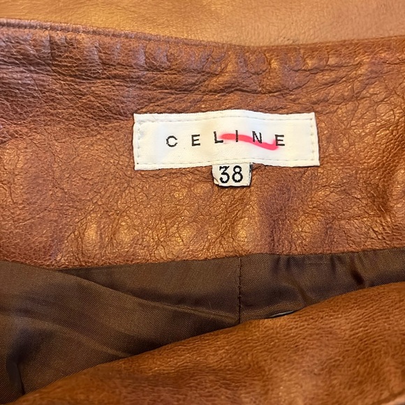 -๐๐๐๐- ๐ฅ๐๐ฑ๐๐๐ฅCELINE RUNWAY VINTAGE SUPER RARE!! HANDPAINTED GOATSKIN PANTS - Picture 8 of 17